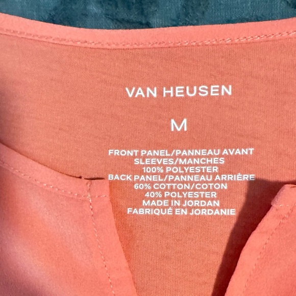 ✨ 2 Pack Bundle PRE-LOVED | Van Heusen Coral + Aqua Short Sleeve Tops✨ - Picture 5 of 5